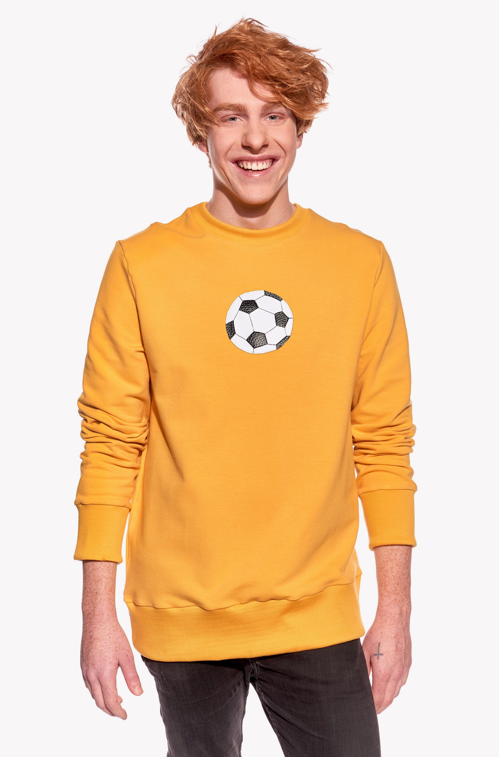 Hoodie with soccer ball