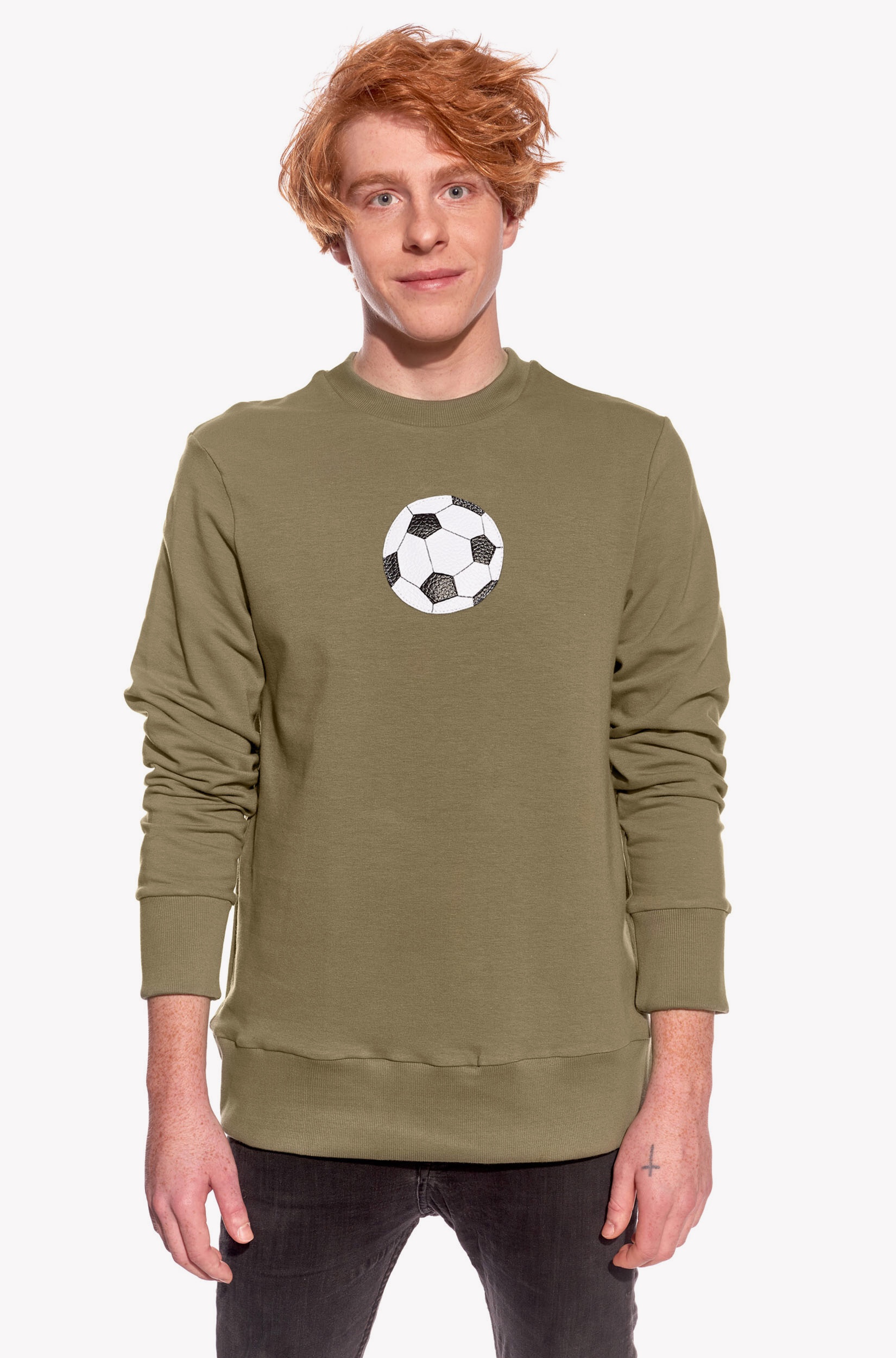 Hoodie with soccer ball