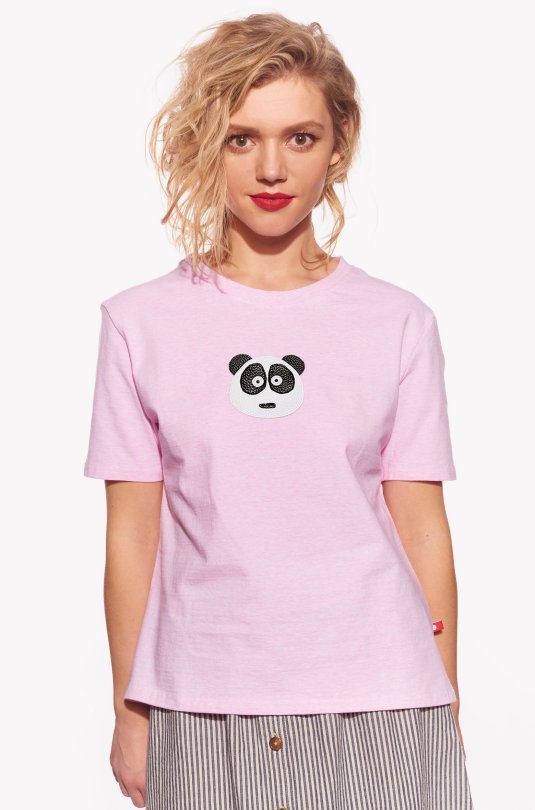 Shirt with panda bear