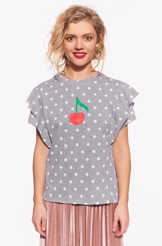 Shirt with cherry