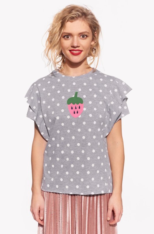Shirt with strawberry
