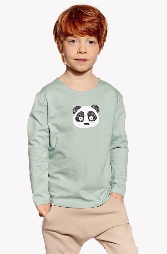 Shirt with panda bear