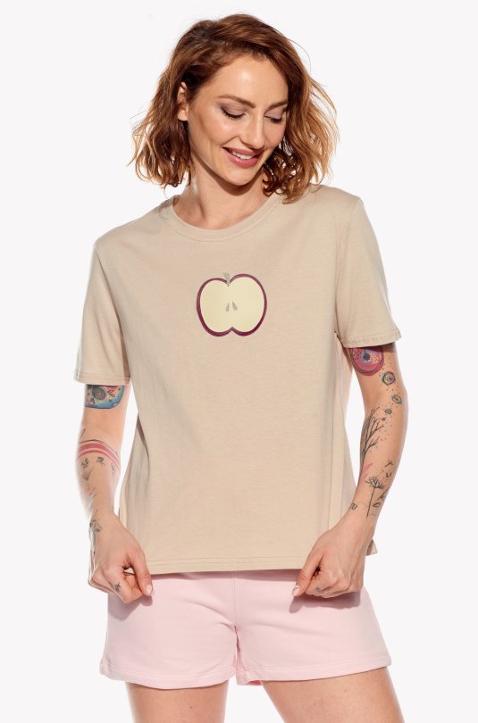 Shirt with apple