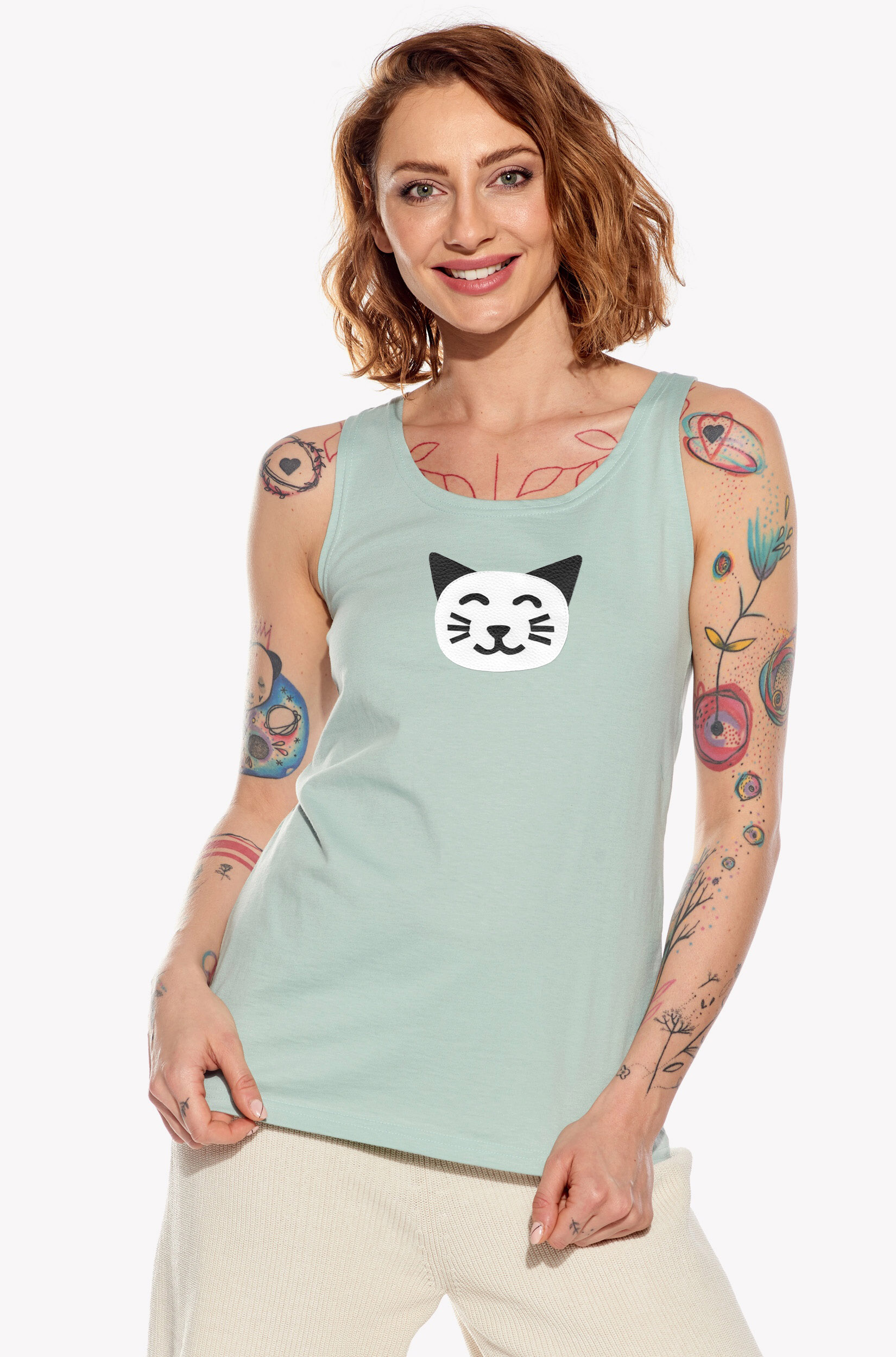 Singlet with cat