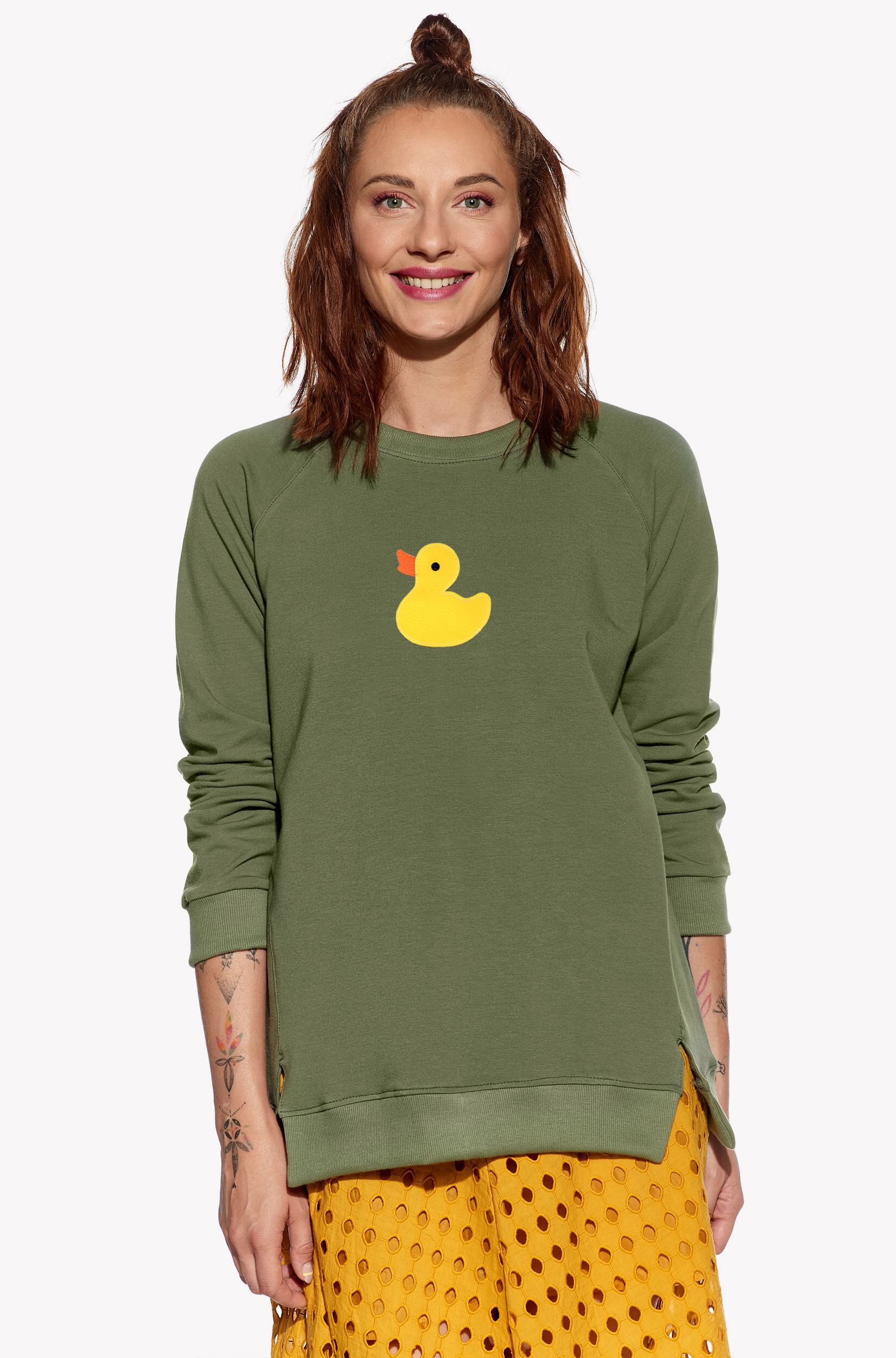 Hoodie with duck