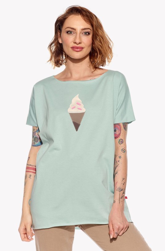 Shirt with ice cream