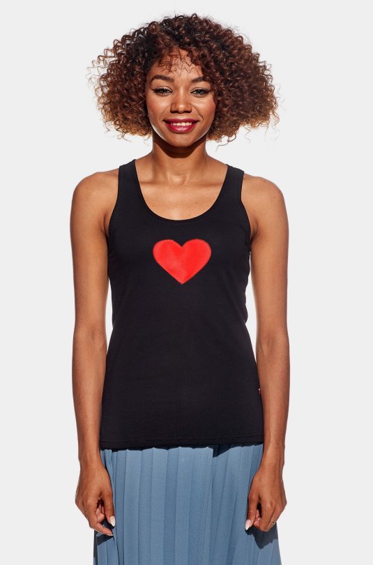 Singlet with heart