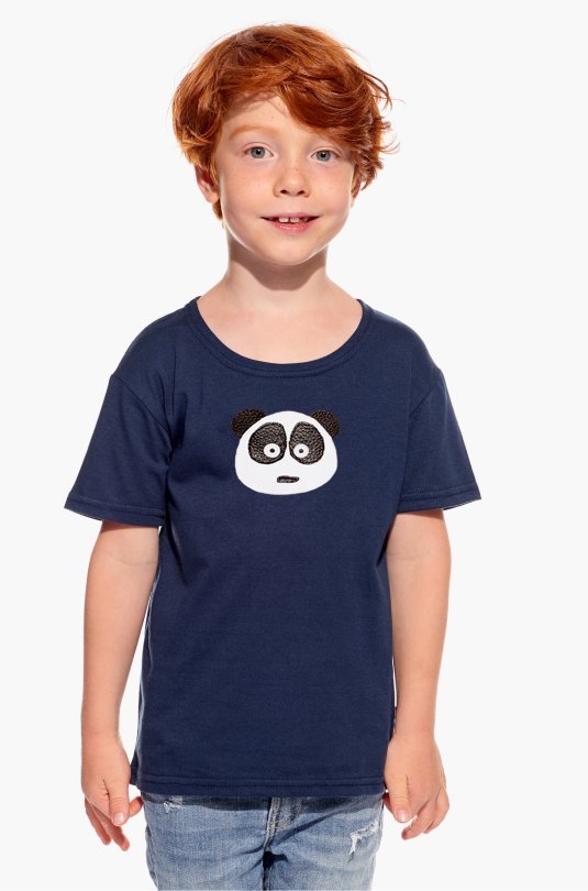 Shirt with panda bear