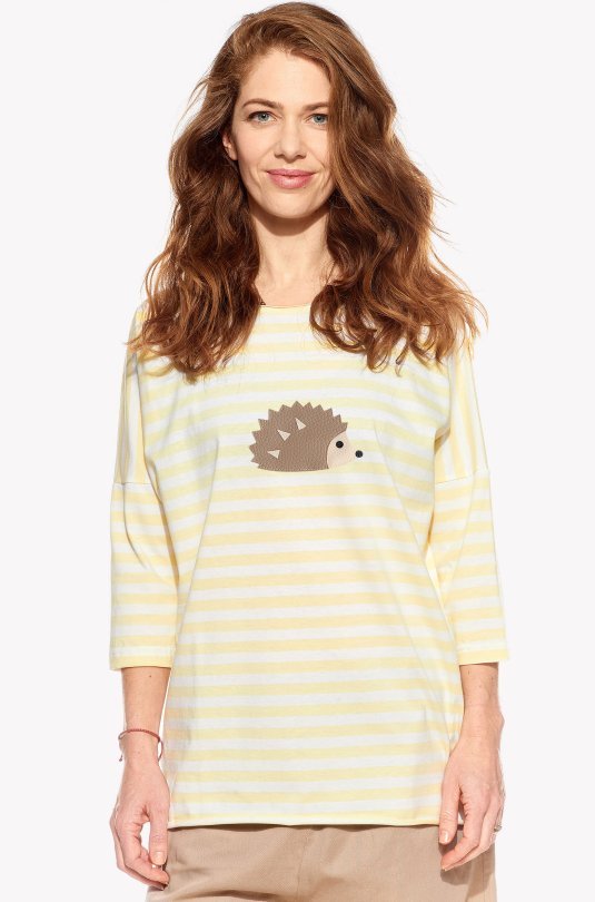 Shirt with hedgehog
