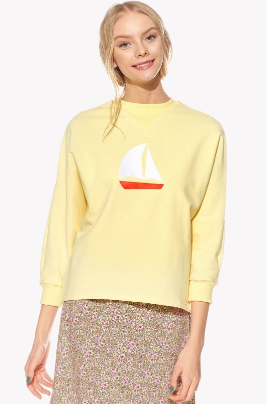 Kapucnis pulóver vitorlással