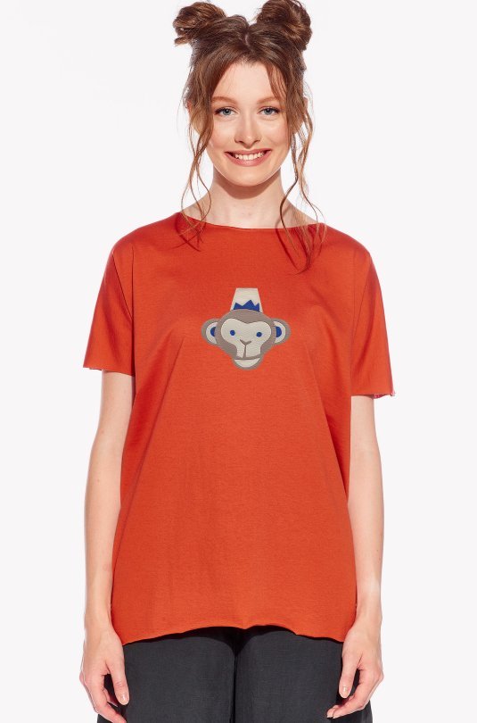 Shirt with a monkey