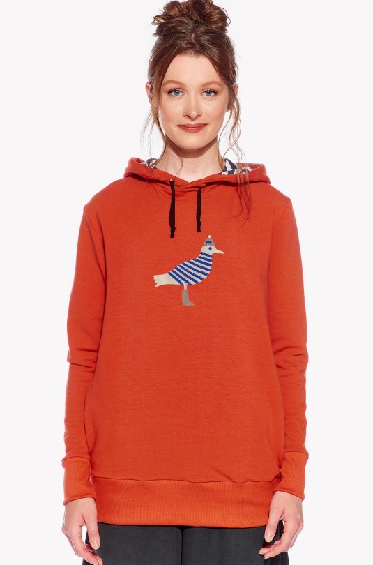 Hoodie with a seagull