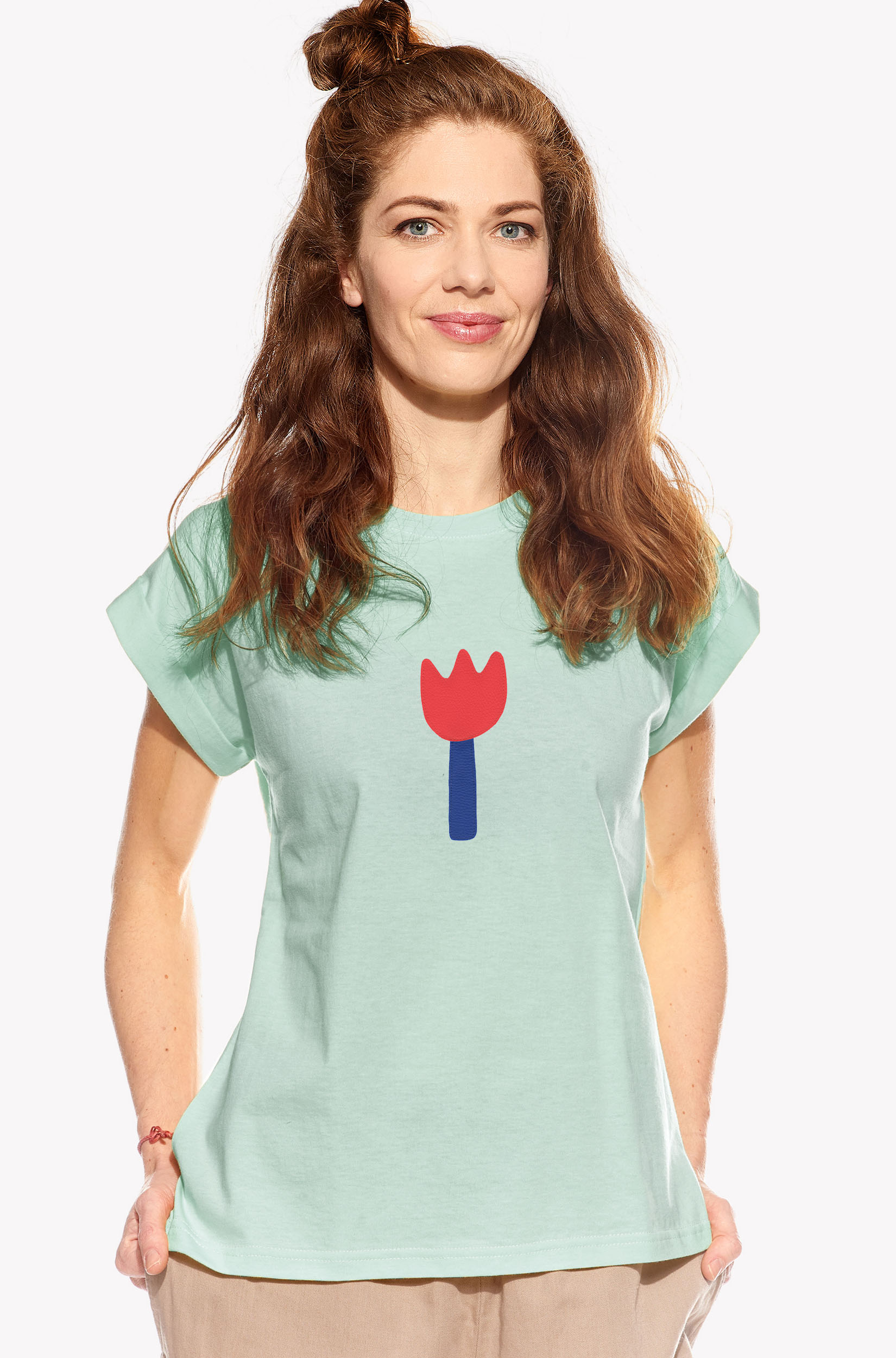 Shirt with a flower