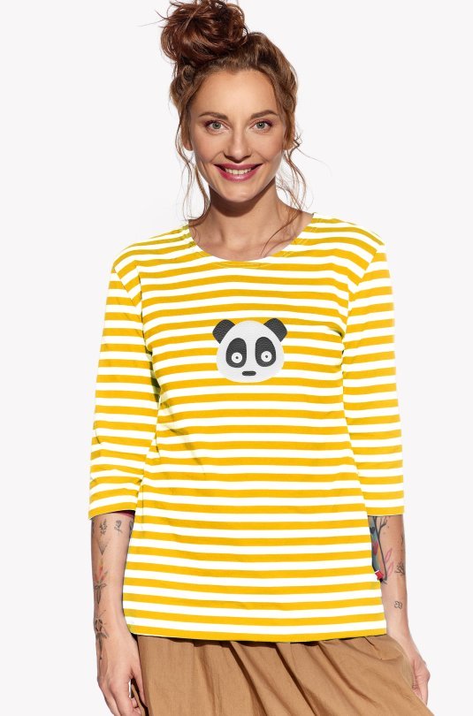 Shirt with panda bear