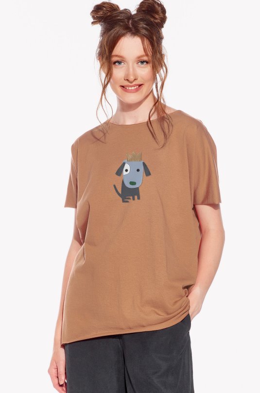 T-Shirt mit einem Hund