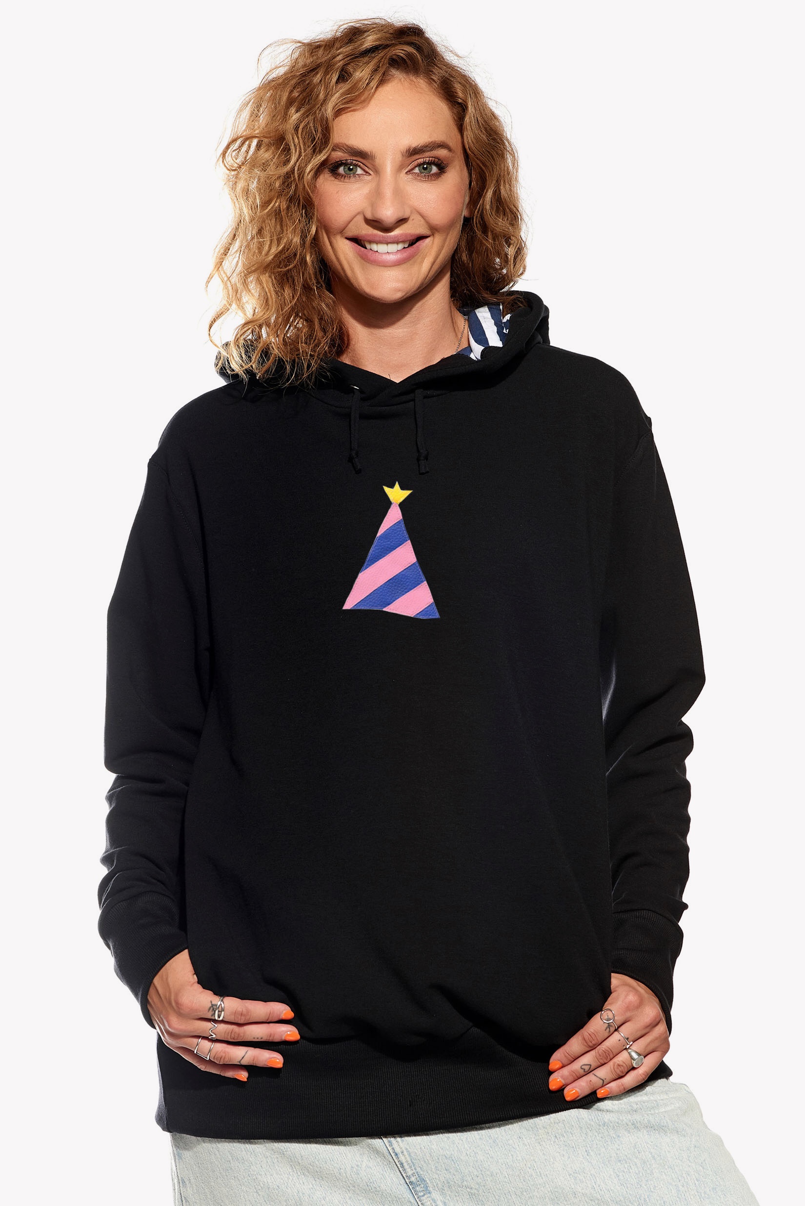 Hoodie with party hat