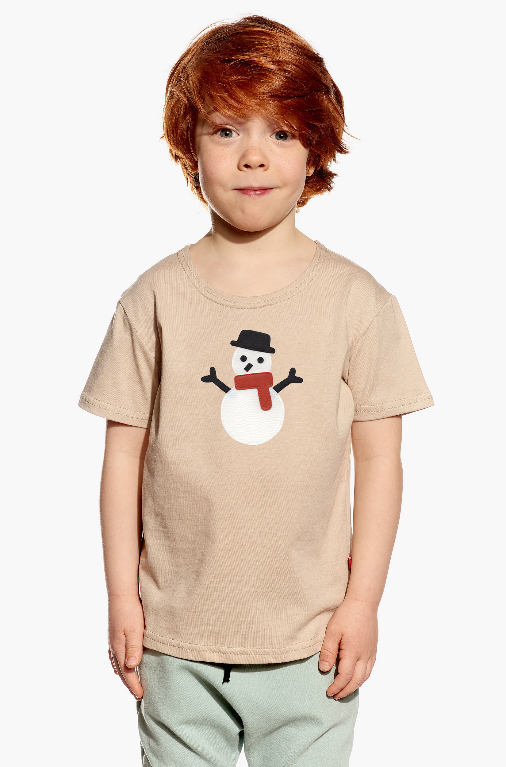 Shirt with a snowman
