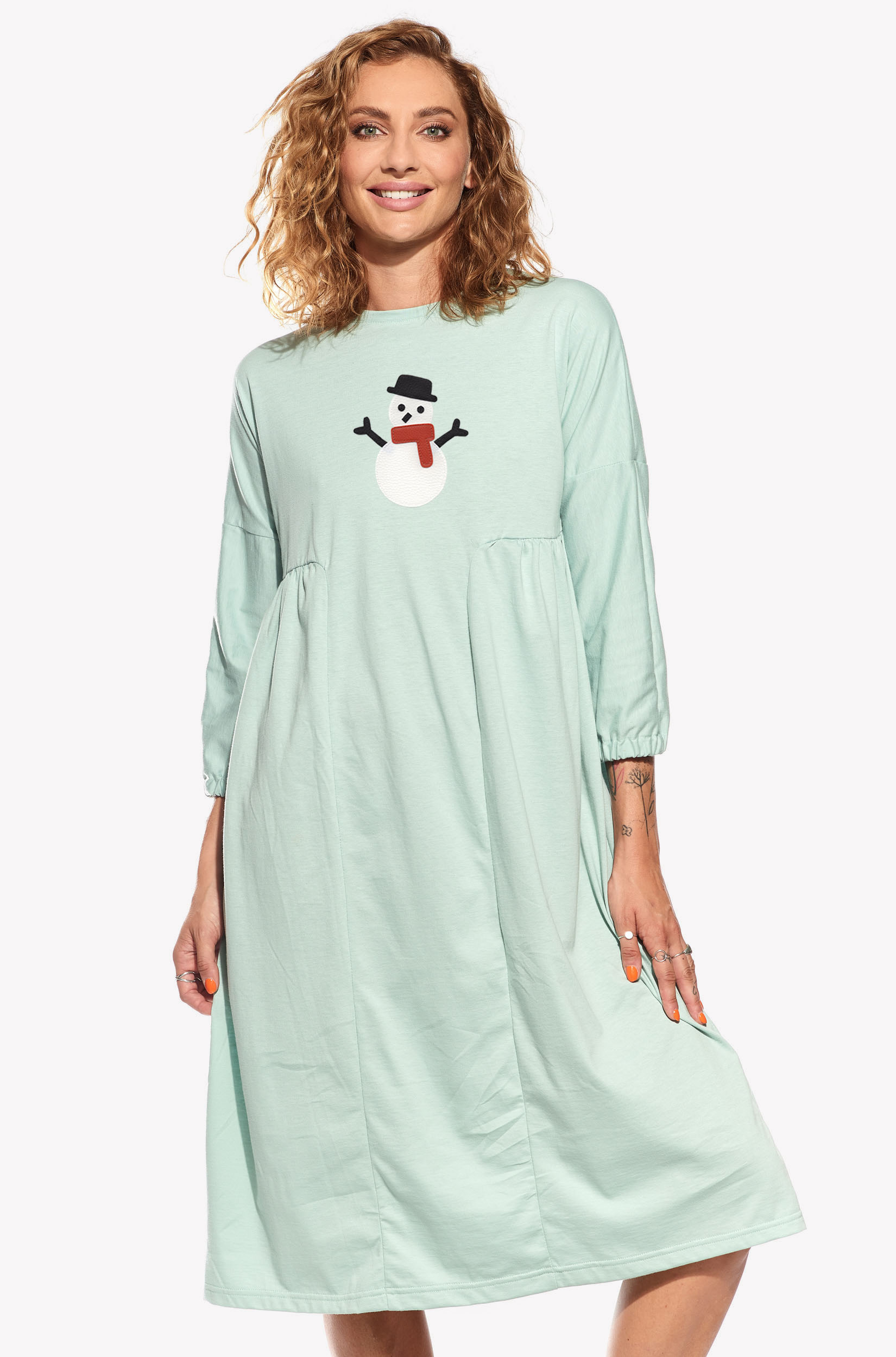 Dresses with a snowman