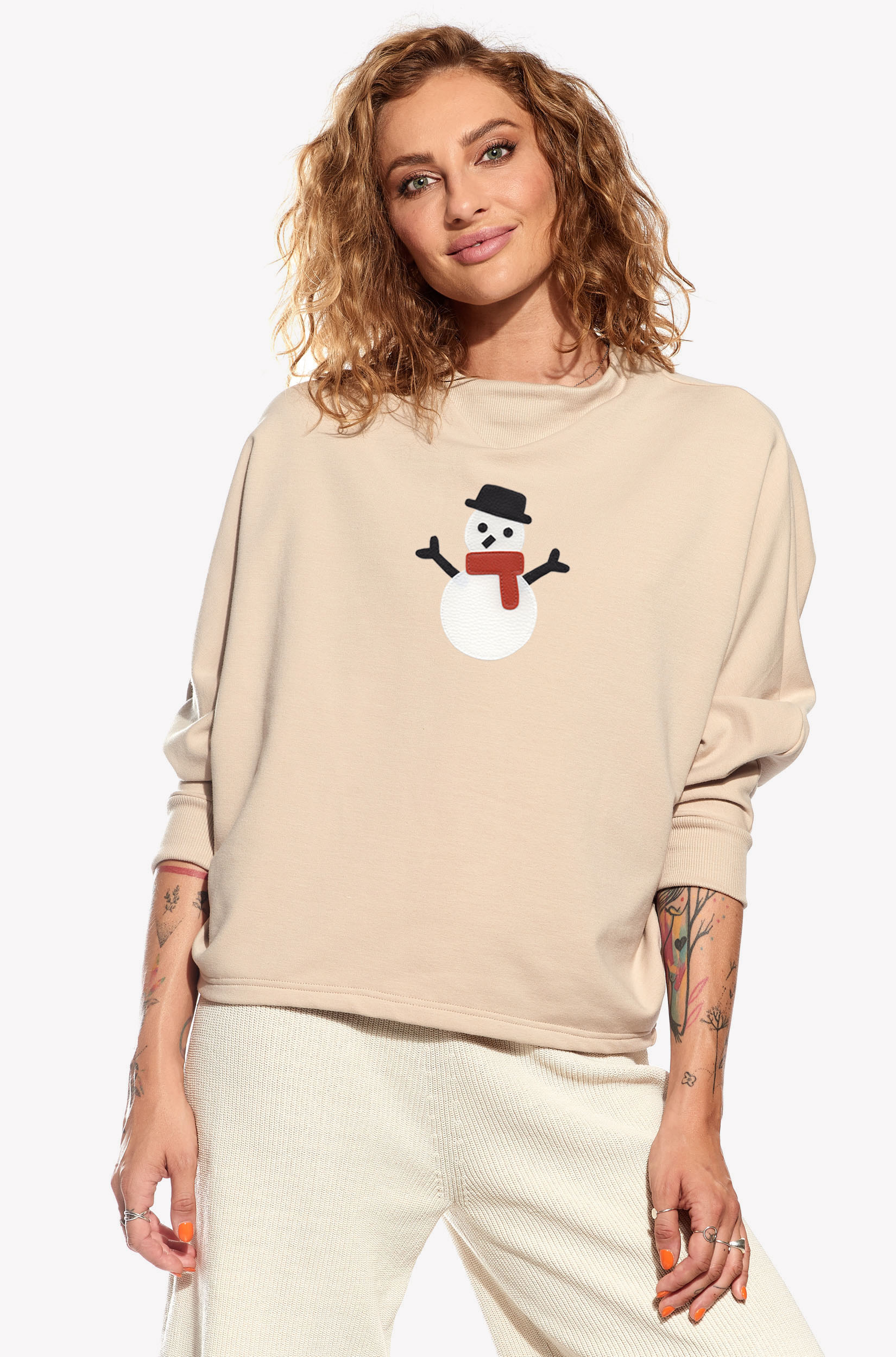 Hoodie with a snowman