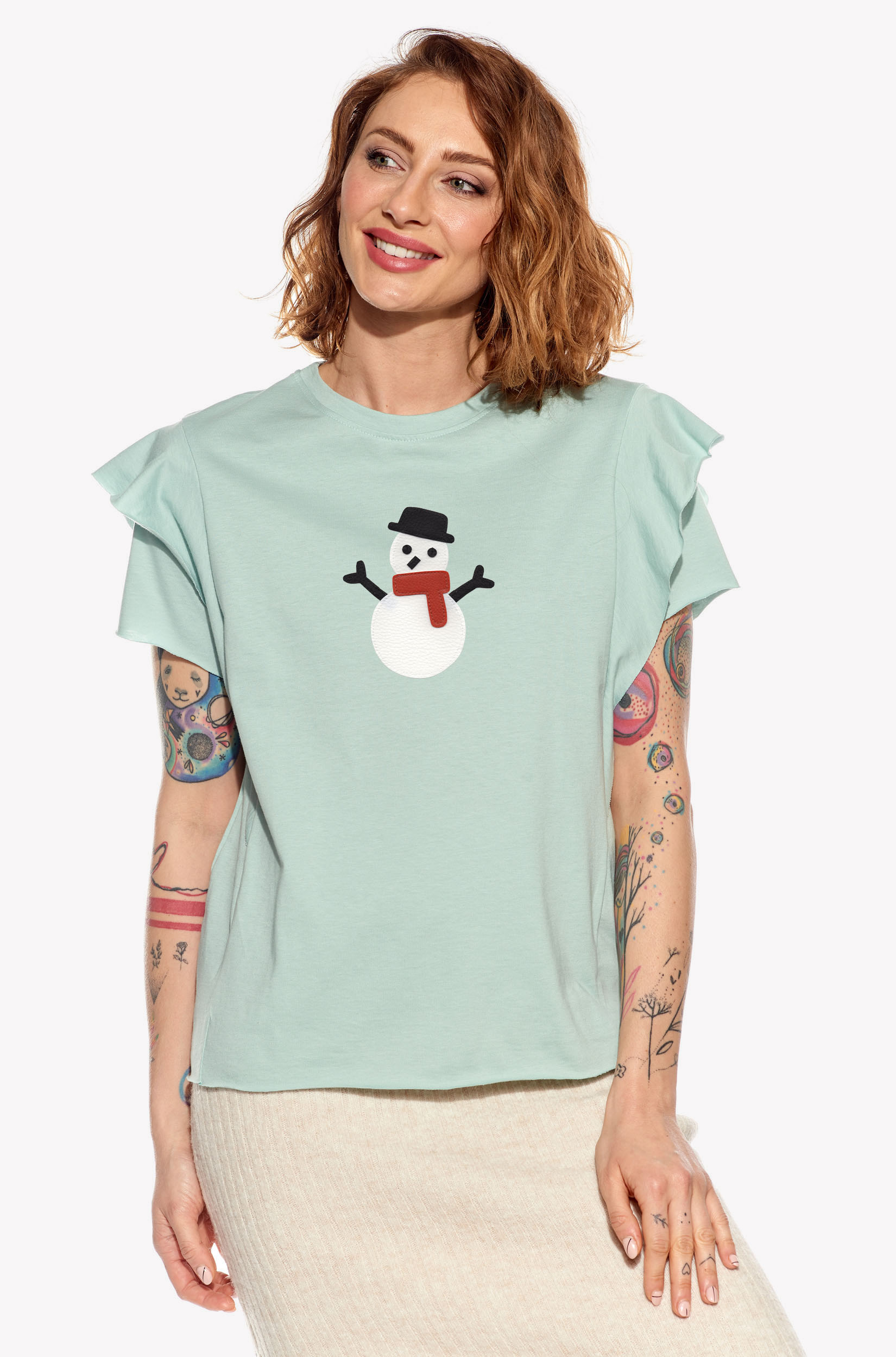 Tričko so snehuliakom