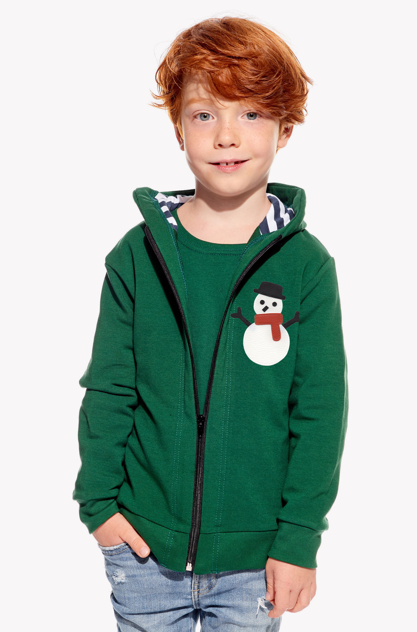 Hoodie with a snowman