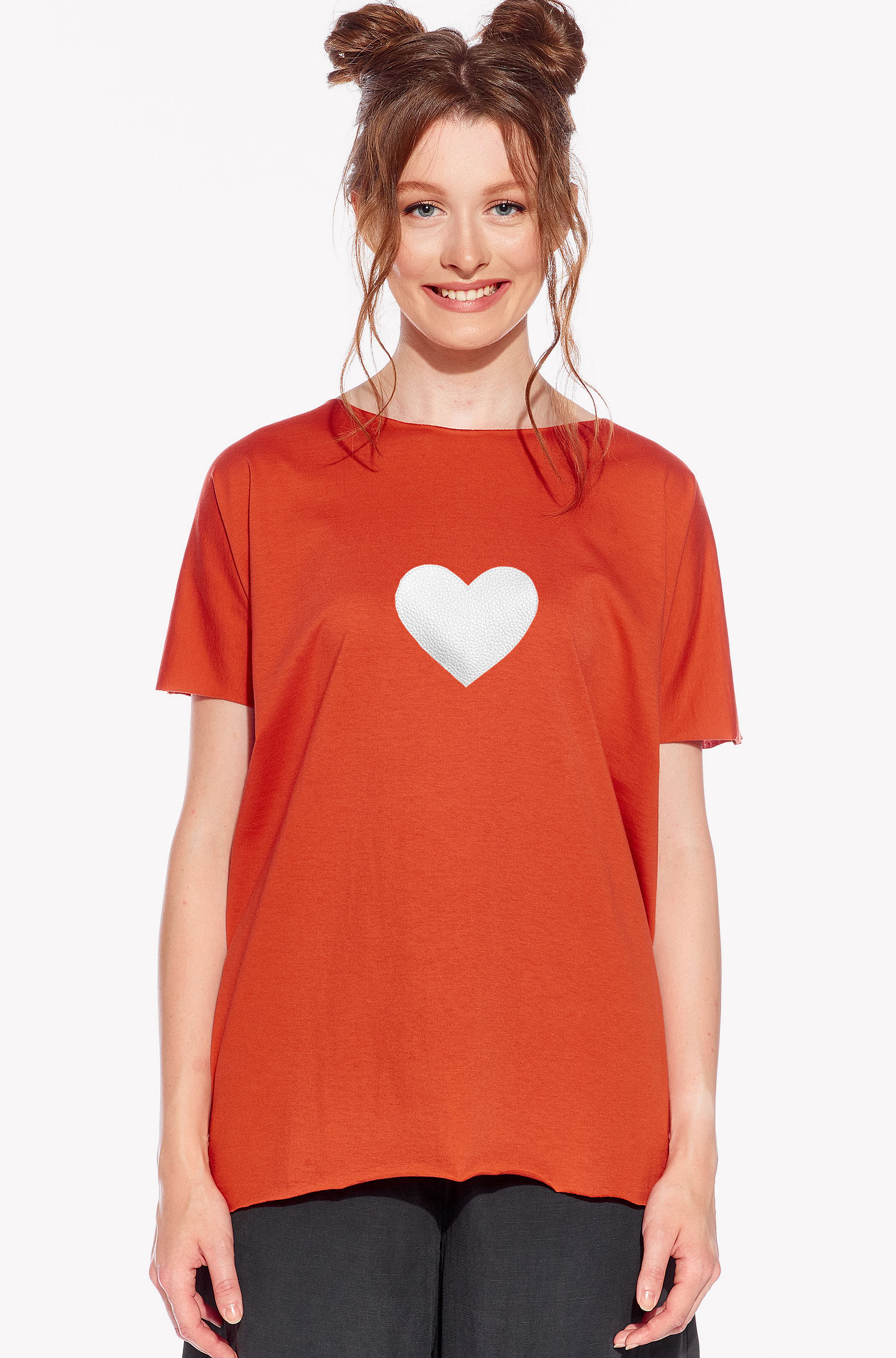 Tričko so srdiečkom