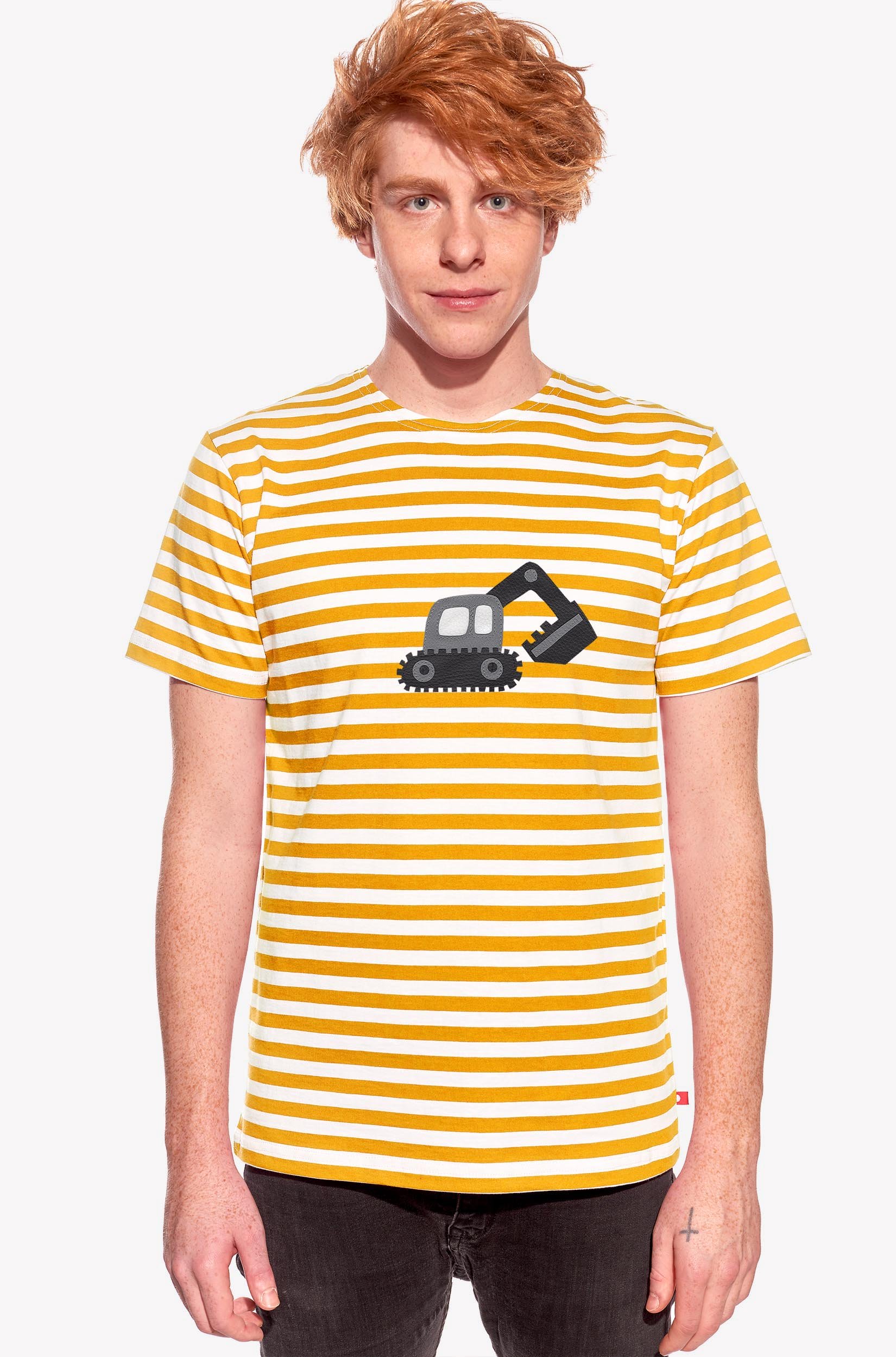 Shirt with excavator