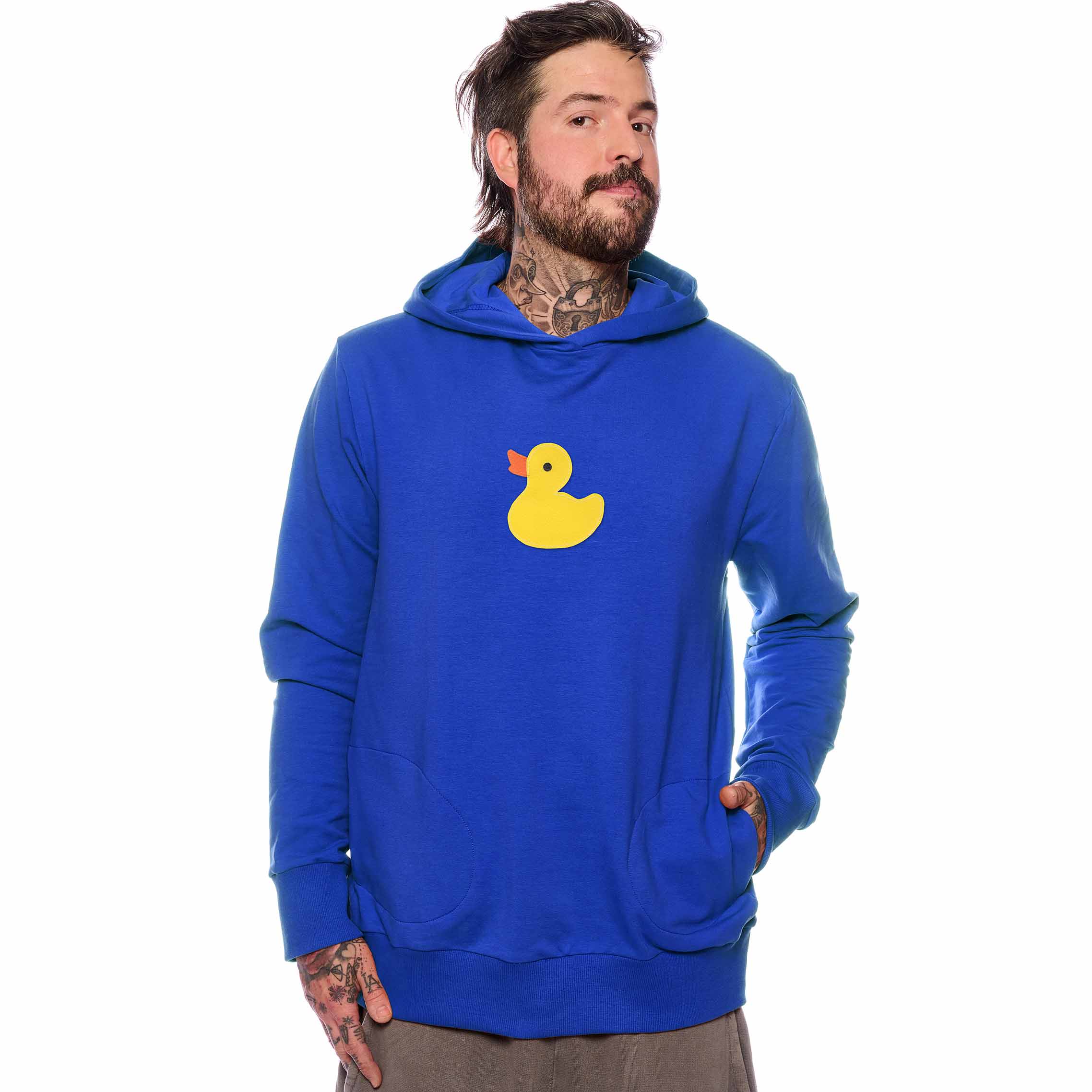 Men's hoodie Royal blue Duck Hoodie, Pískacie