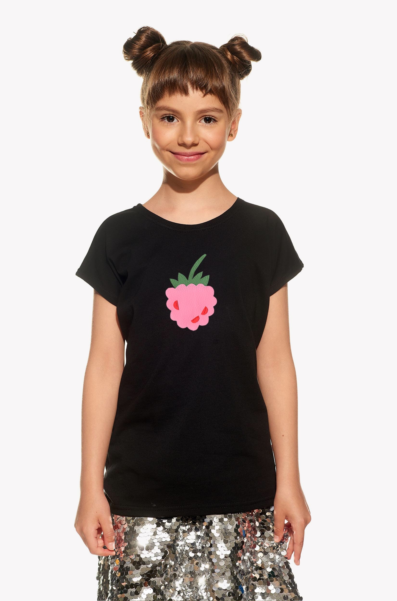 Shirt with raspberry