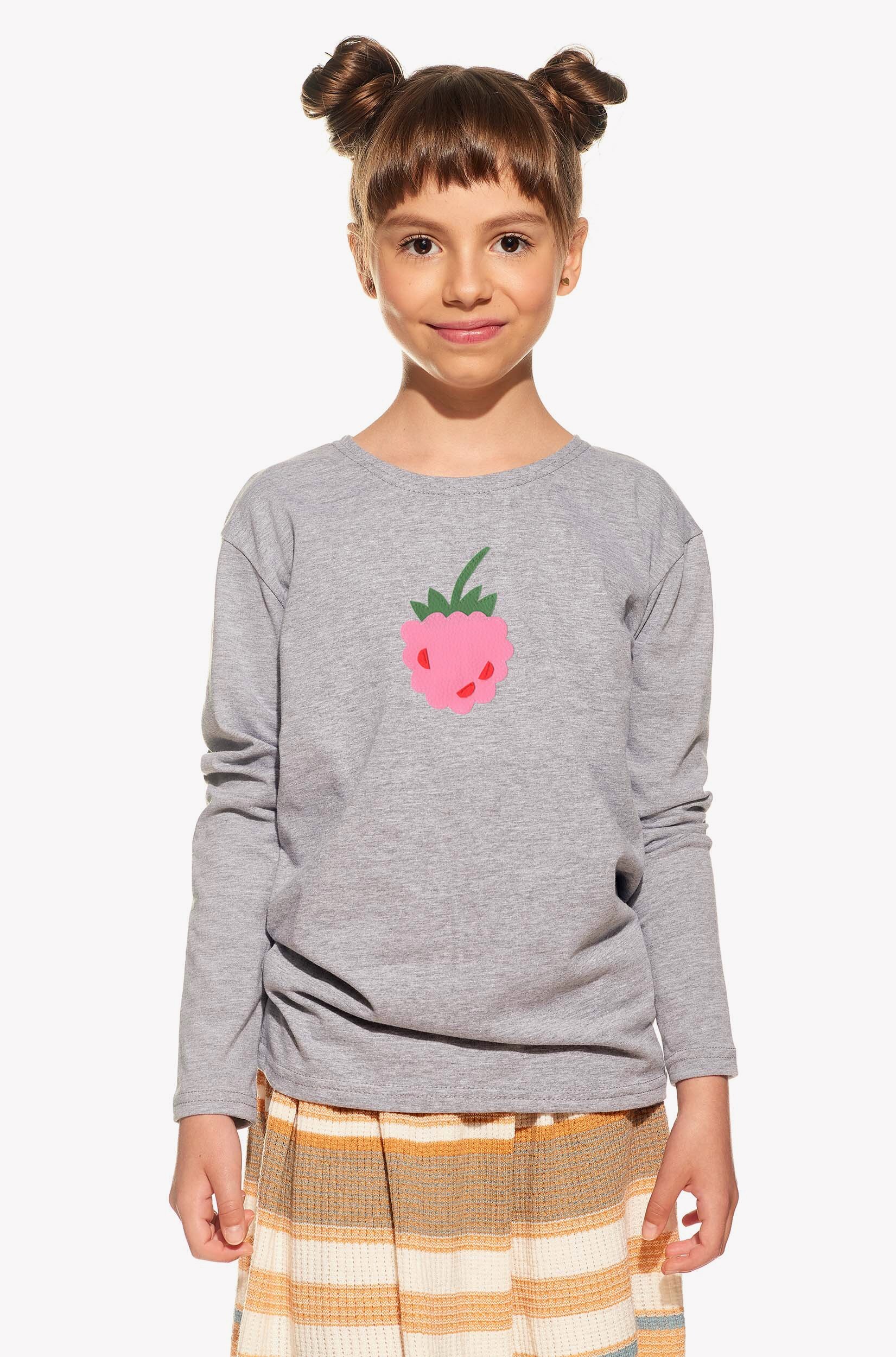 Shirt with raspberry