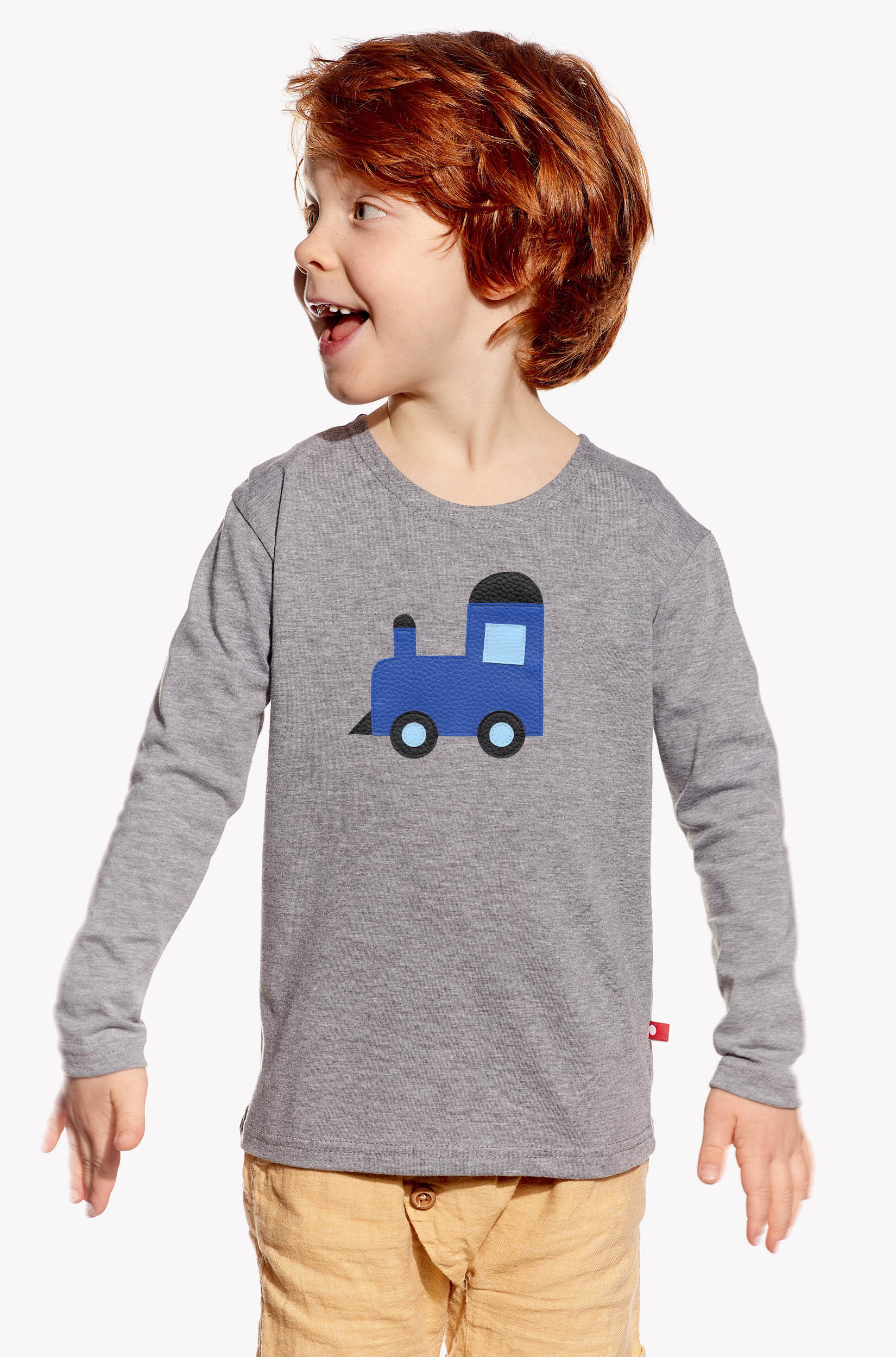 Shirt with train