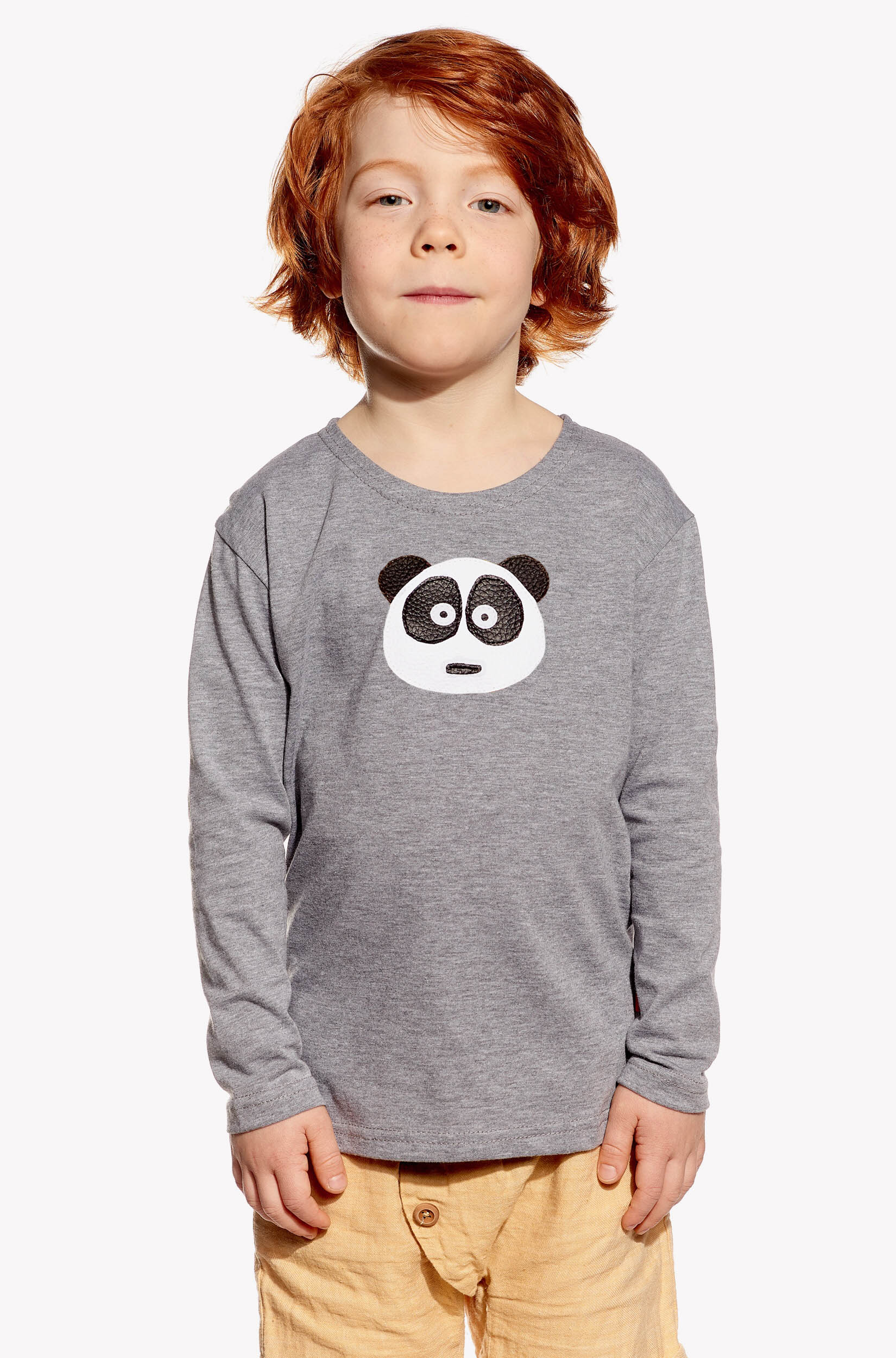 Shirt with panda bear