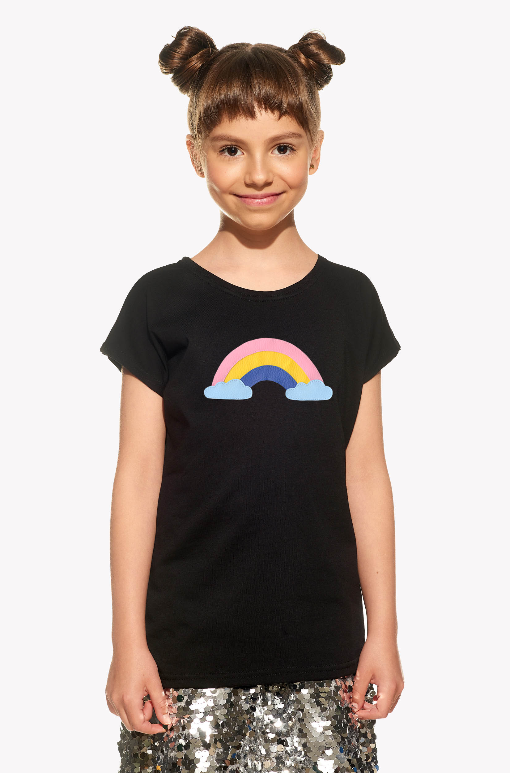 Shirt with a rainbow