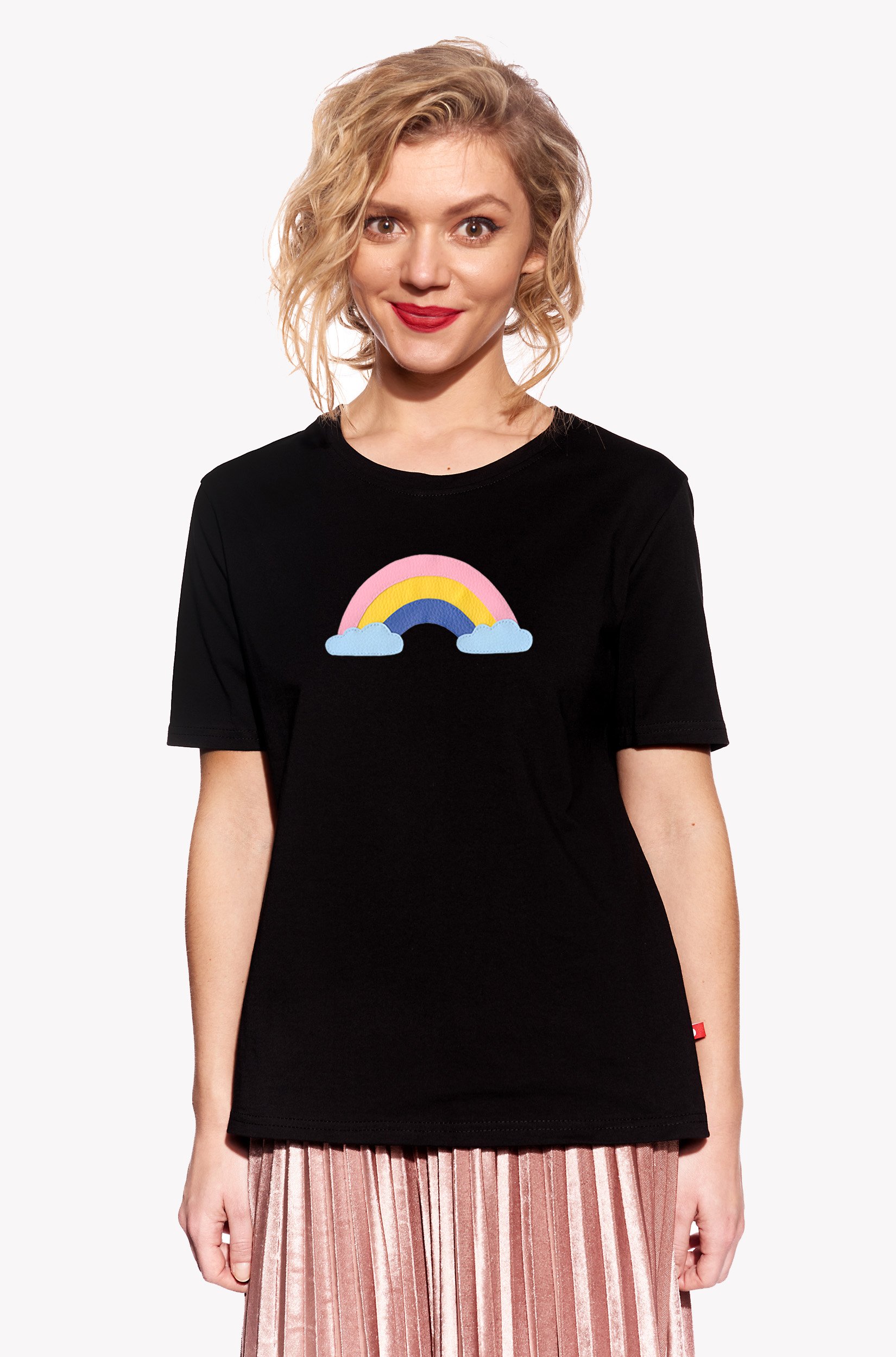 Shirt with a rainbow