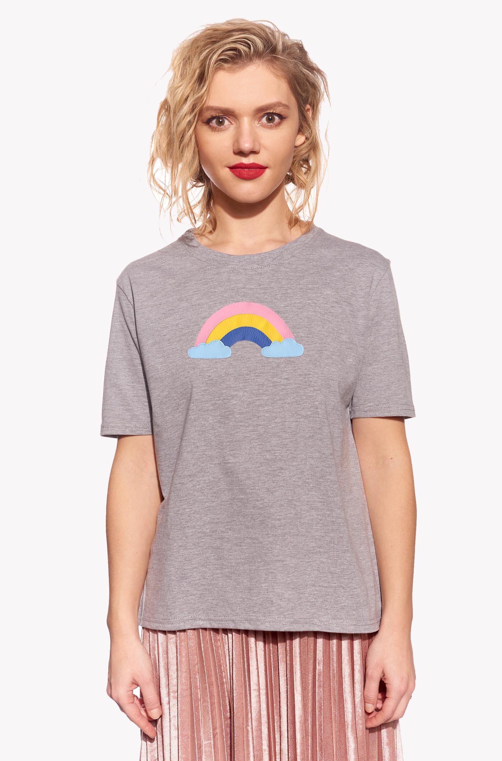 Shirt with a rainbow