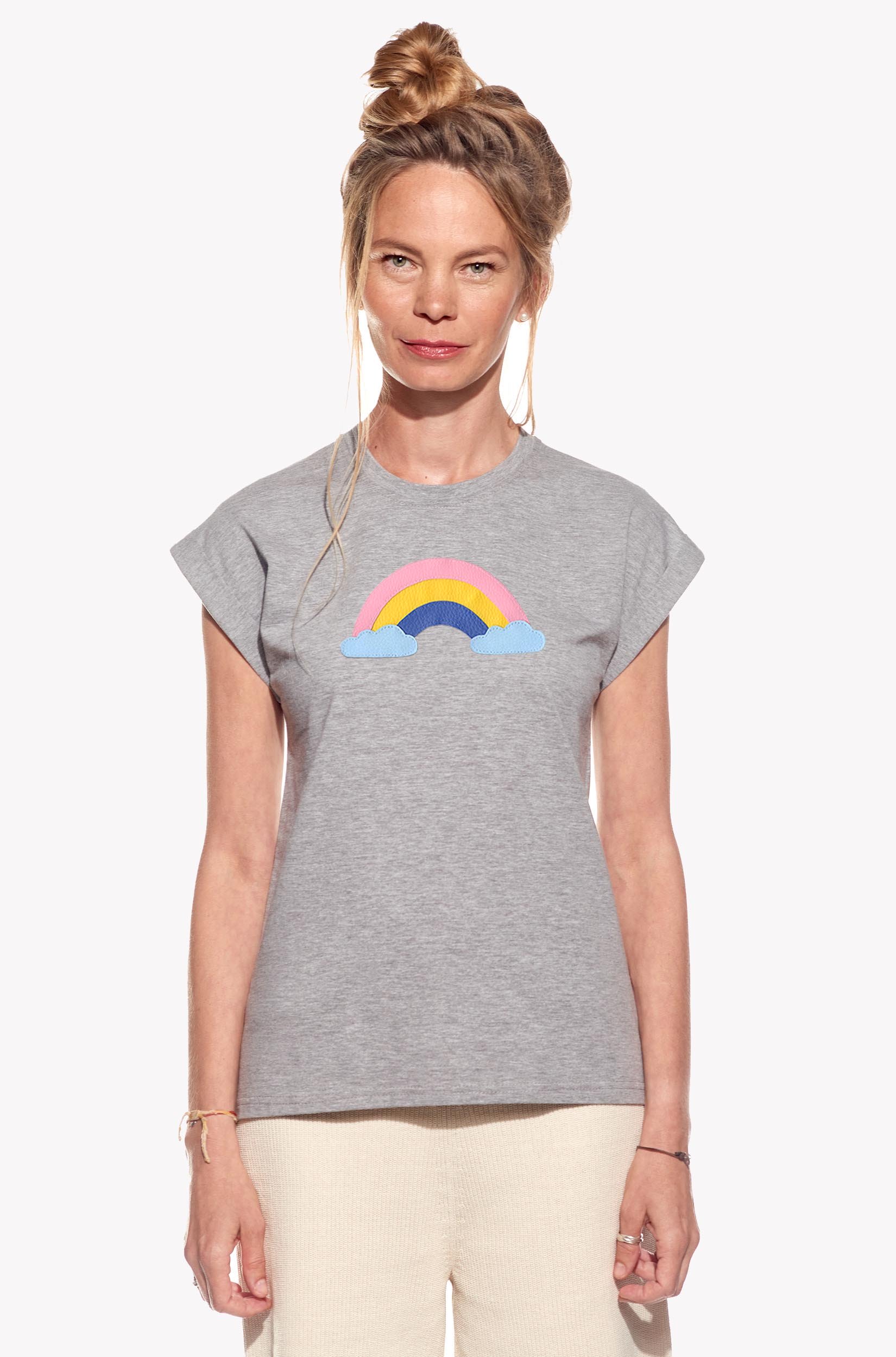 Shirt with a rainbow