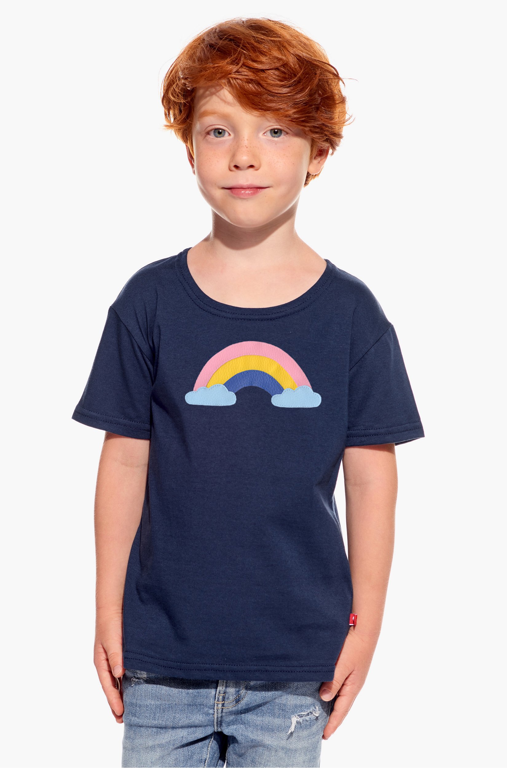 Shirt with a rainbow