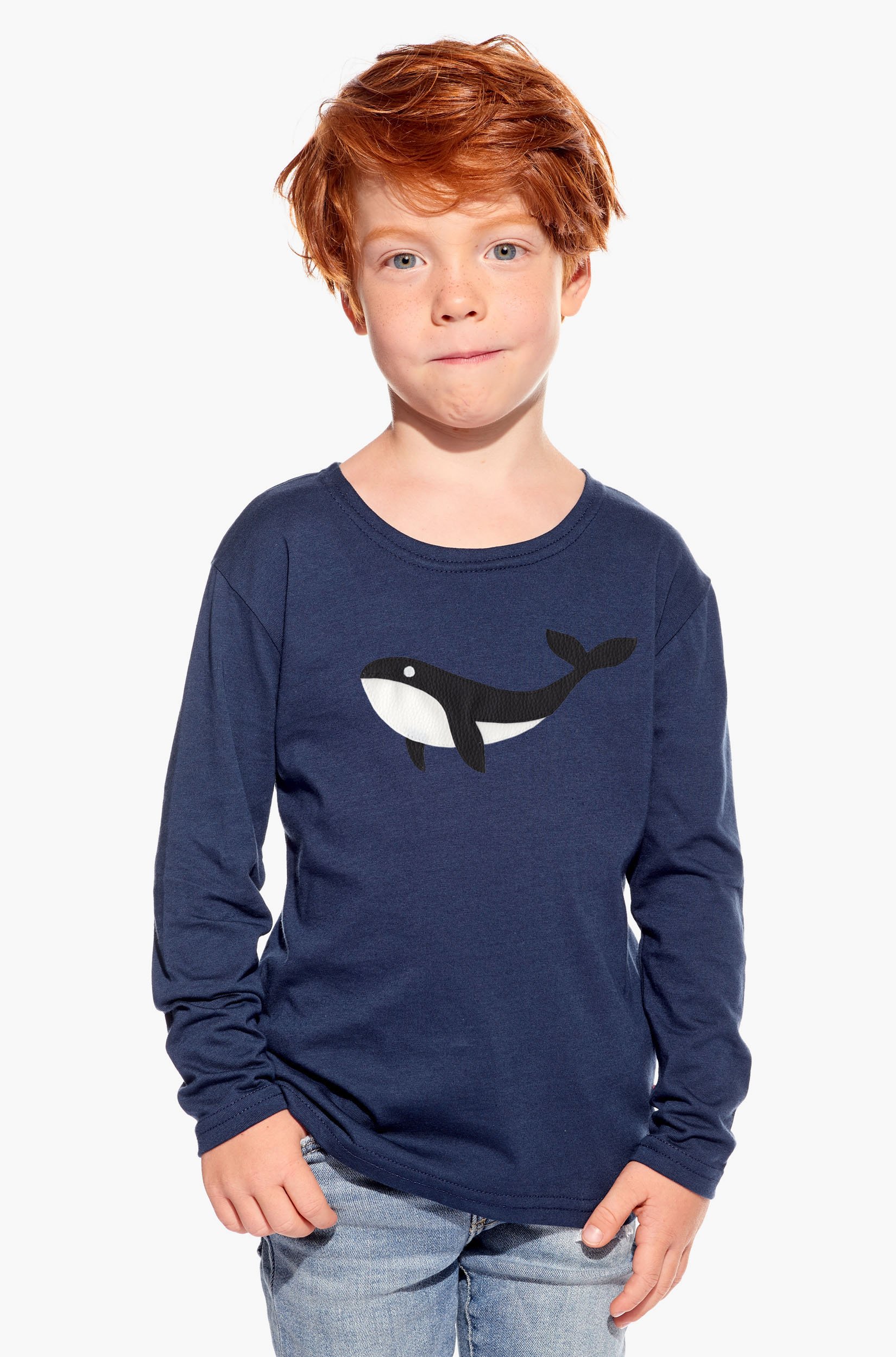 Shirt with whale